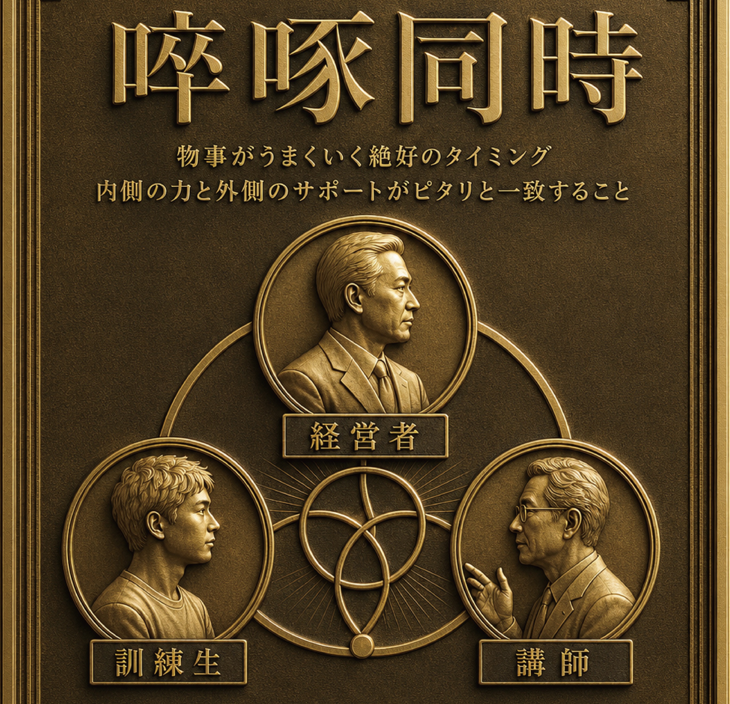 啐啄同時を表現したビジュアル